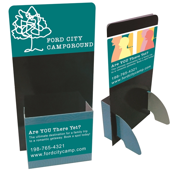 Brochure/Card Holder, backer board 10"x 7", Holders 4 1/4" x 1... from ASI 67620 Lion Circle Corp