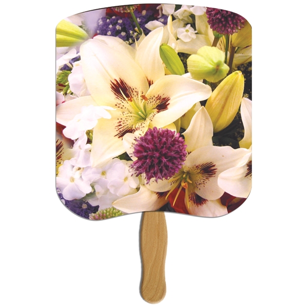 Bread slice shaped digital economy fans with double sided film lamination.... from ASI 67620 Lion Circle Corp