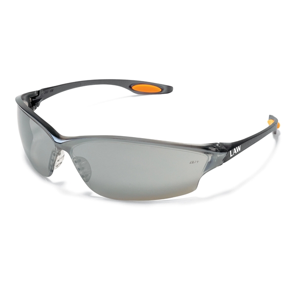 Fashionable safety glasses feature a wrap-around lens design with greater orbital... from ASI 79898 Promovision / PROMOVISION