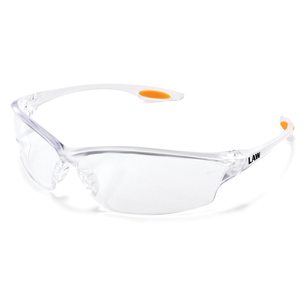 Fashionable safety glasses feature a wrap-around lens design with greater orbital... from ASI 79898 Promovision / PROMOVISION
