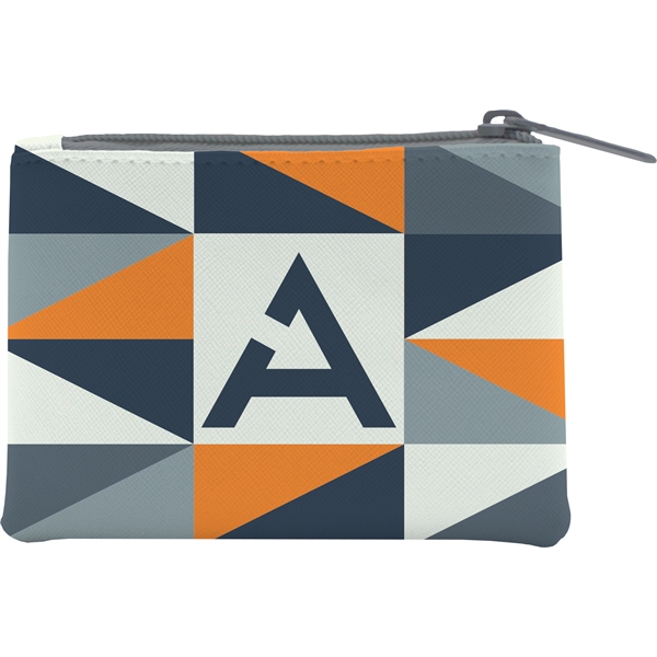 Full-color, full-bleed vegan leather coin purse with zipper... from ASI 45657 Pop! Promos