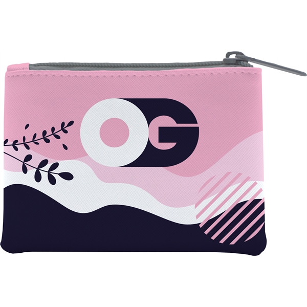 Full-color, full-bleed vegan leather coin purse with zipper... from ASI 45657 Pop! Promos