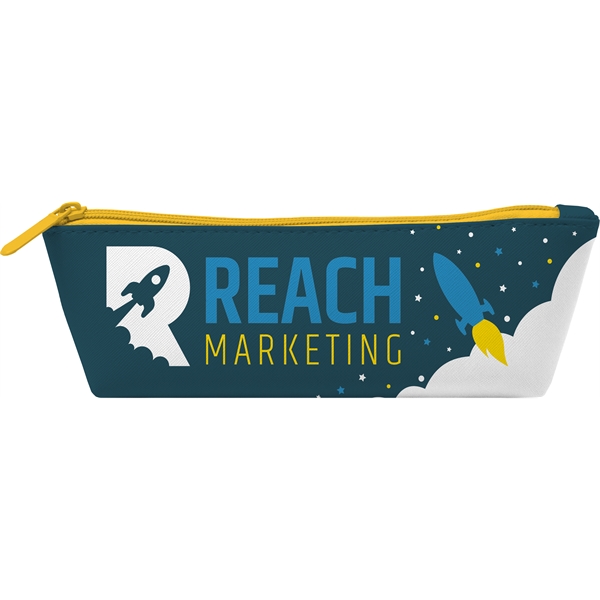 Full-color, full-bleed vegan leather pencil pouch with zipper... from ASI 45657 Pop! Promos