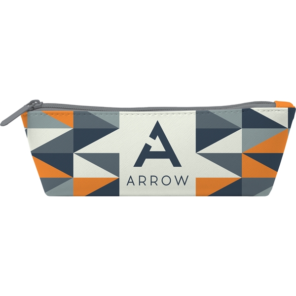 Full-color, full-bleed vegan leather pencil pouch with zipper... from ASI 45657 Pop! Promos