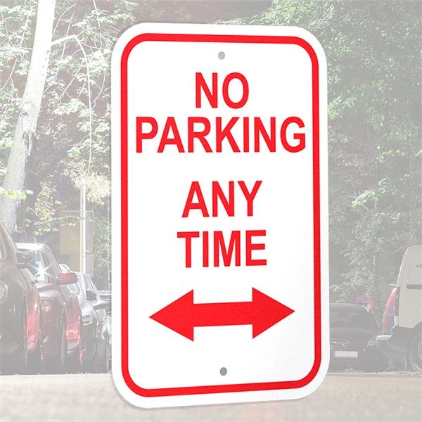 Aluminum no parking sign.... from ASI 54322 FireSprint Printing