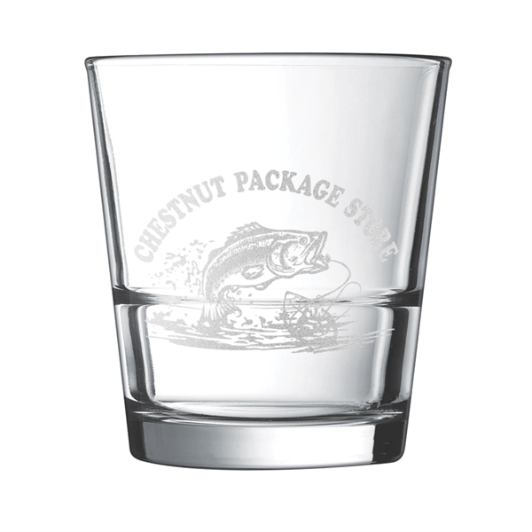12 oz stackable DOF barware custom etched product. Available in clear... from ASI 65603 Kool Trends
