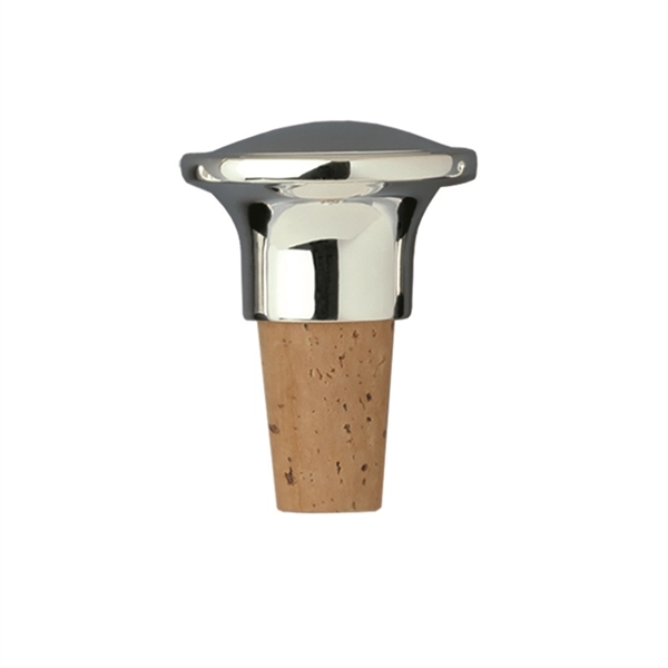 Bottle stopper with silver plated top and oversized 6 ounce top.... from ASI 55450 Franmara Inc