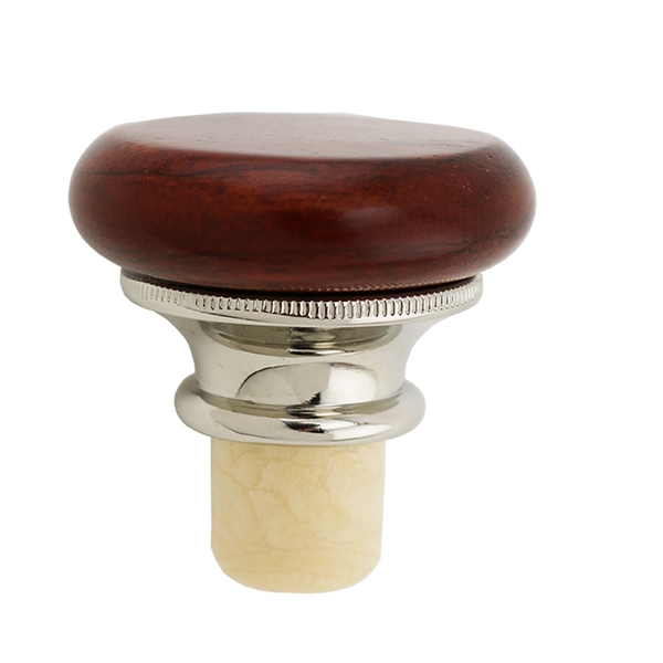 2 1/8" x 2 1/2" rosewood flat top cone-shaped bottle stopper.... from ASI 55450 Franmara Inc