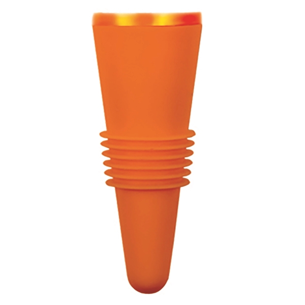 Rigid and flexible thermoplastic ABS 2 5/8" x 1" bottle stopper... from ASI 55450 Franmara Inc