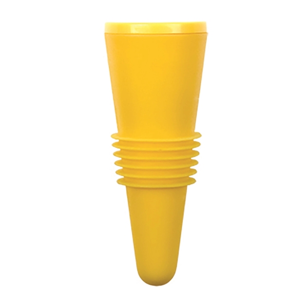 Rigid and flexible thermoplastic ABS 2 5/8" x 1" bottle stopper... from ASI 55450 Franmara Inc