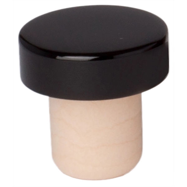 1 1/4" x 1 1/4" plated aluminum bottle stopper with food-grade... from ASI 55450 Franmara Inc