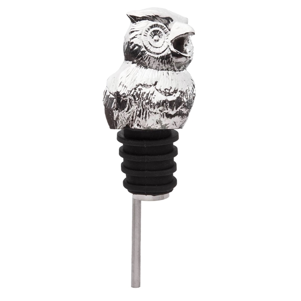 Customizable owl head-shaped zinc alloy bottle pourer. Ranges from 3 1/2"... from ASI 55450 Franmara Inc