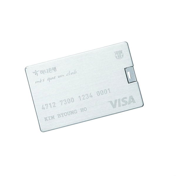 Aluminum Credit Card Style with hinged USB... from ASI 84592 St Regis Group