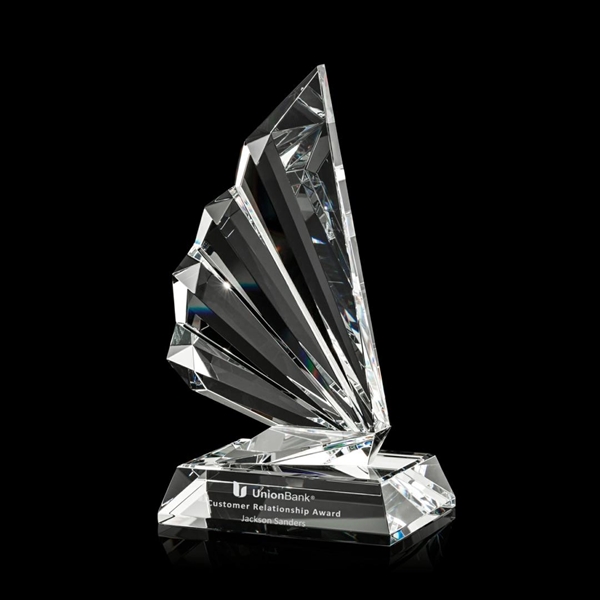 The wing shape of the Marseille award is created from multiple... from ASI 84592 St Regis Group / St Regis