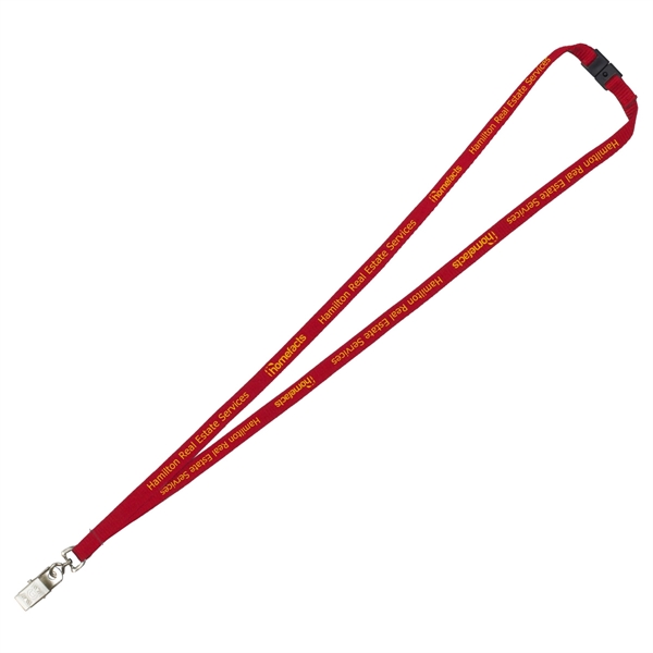 18" x 3/8" soft polyester lanyard with choice of attachment.... from ASI 62660 Innovation Line