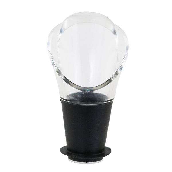 Two crystal wine servers on a card. Non-drip pourer. Blank.... from ASI 55450 Franmara Inc