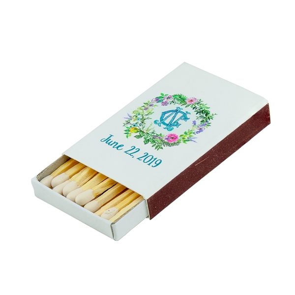 Traditional wood match in a 4CP digitally decorated white box. Each... from ASI 79840 The Proinnovative Line / Proinnovative Line