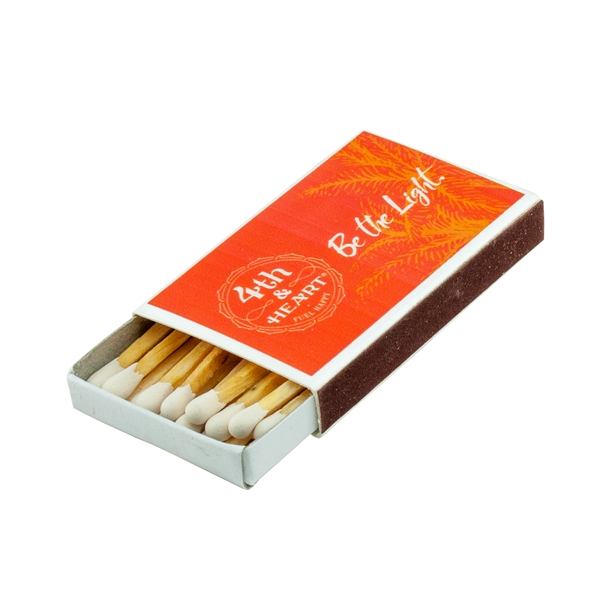Traditional wood match in a 4CP digitally decorated white box. Each... from ASI 79840 The Proinnovative Line / Proinnovative Line