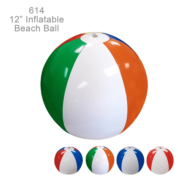 Inflatable 12" Beach Ball - Ready Inventory in New Jersey -... from ASI 45100 Chulani Promotional Products, Inc