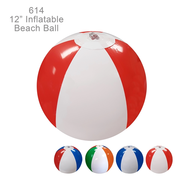 Inflatable 12" Beach Ball - Ready Inventory in New Jersey -... from ASI 45100 Chulani Promotional Products, Inc