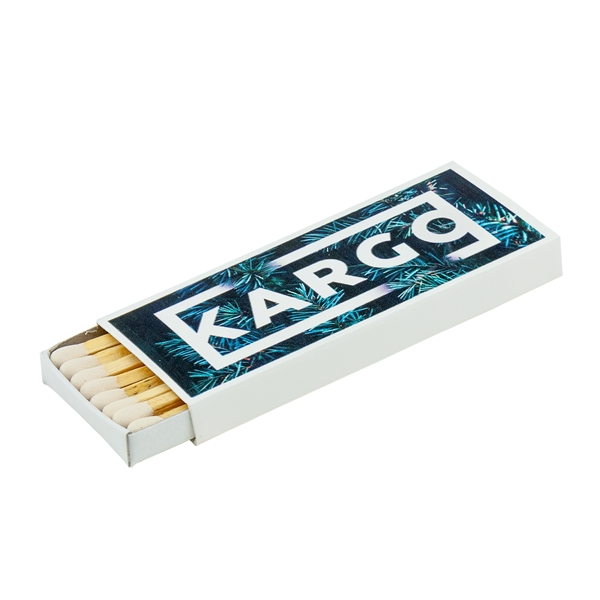 Traditional wood match in a 4CP digitally decorated white box. Each... from ASI 79840 The Proinnovative Line / Proinnovative Line