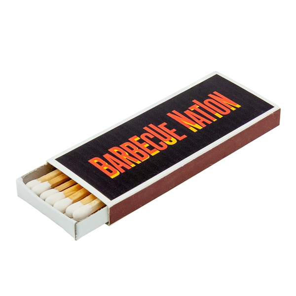 Traditional wood match in a 4CP digitally decorated white box. Each... from ASI 79840 The Proinnovative Line / Proinnovative Line