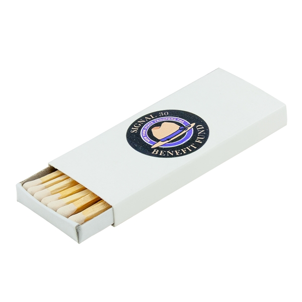 Traditional wood match in a 4CP digitally decorated white box. Each... from ASI 79840 The Proinnovative Line / Proinnovative Line