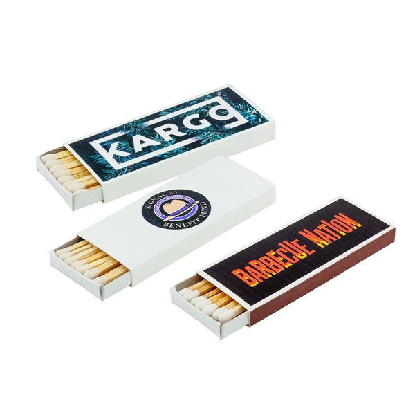 Traditional wood match in a 4CP digitally decorated white box. Each... from ASI 79840 The Proinnovative Line / Proinnovative Line