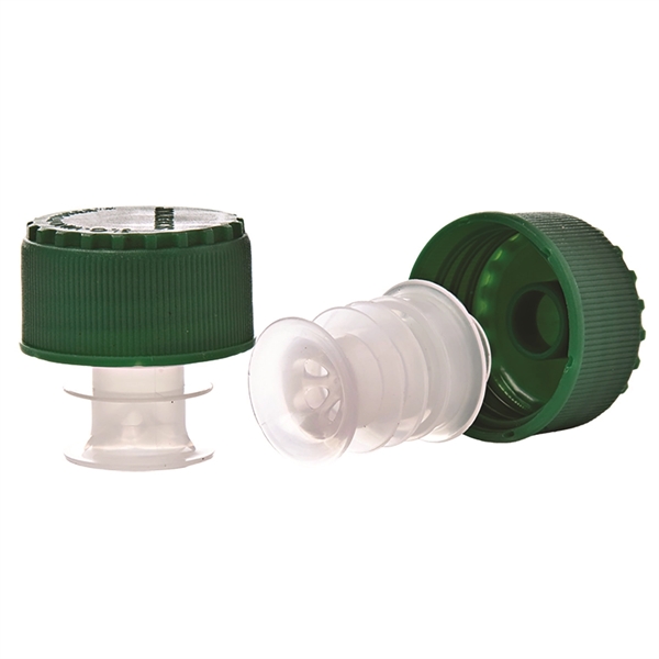 Two piece plastic pourer for screwtop wine bottles. Blank.... from ASI 55450 Franmara Inc