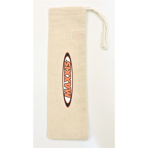 Lightweight 4.5 oz. natural cotton single drawstring straw bag.... from ASI 41630 Brave USA