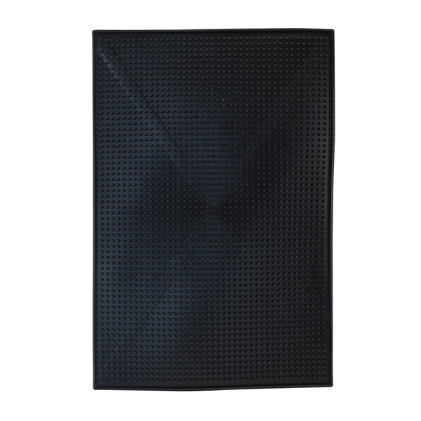 Large black rubber spill mat with bristled surface.... from ASI 55450 Franmara Inc