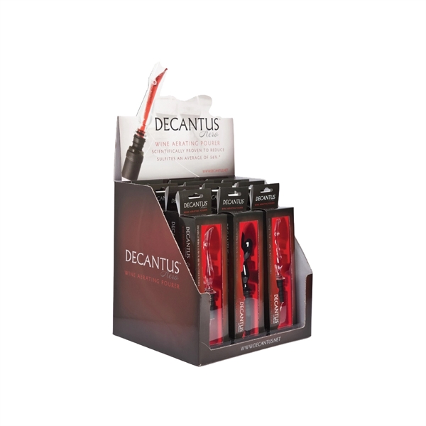 Cardboard display set for all black wine aerating pourers. Blank.... from ASI 55450 Franmara Inc