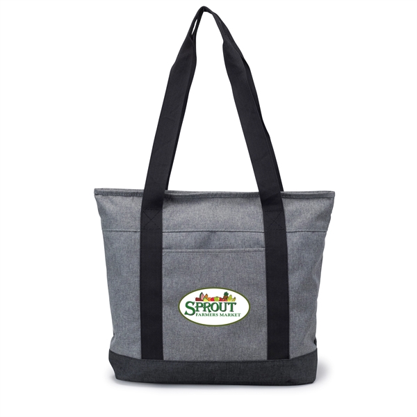 Jean zippered tote bag, constructed of durable 300 D polyester.... from ASI 40544 Binaco