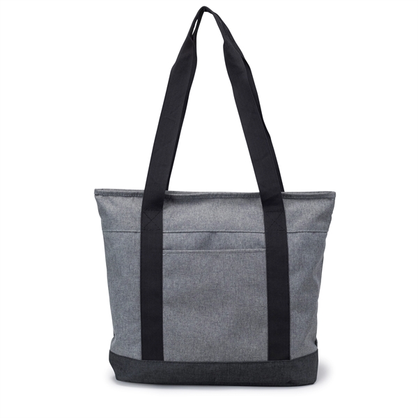 Jean zippered tote bag, constructed of durable 300 D polyester.... from ASI 40544 Binaco