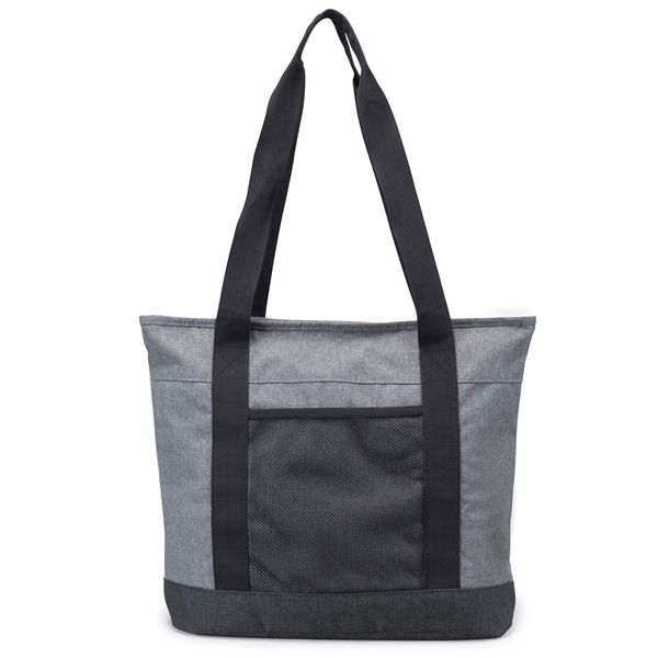 Jean zippered tote bag, constructed of durable 300 D polyester.... from ASI 40544 Binaco