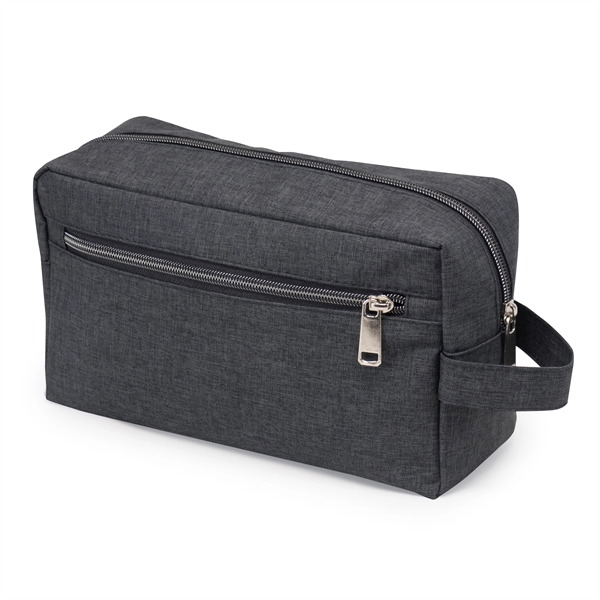 Ariel two zipper toiletry bag, constructed of durable 300 D polyester.... from ASI 40544 Binaco