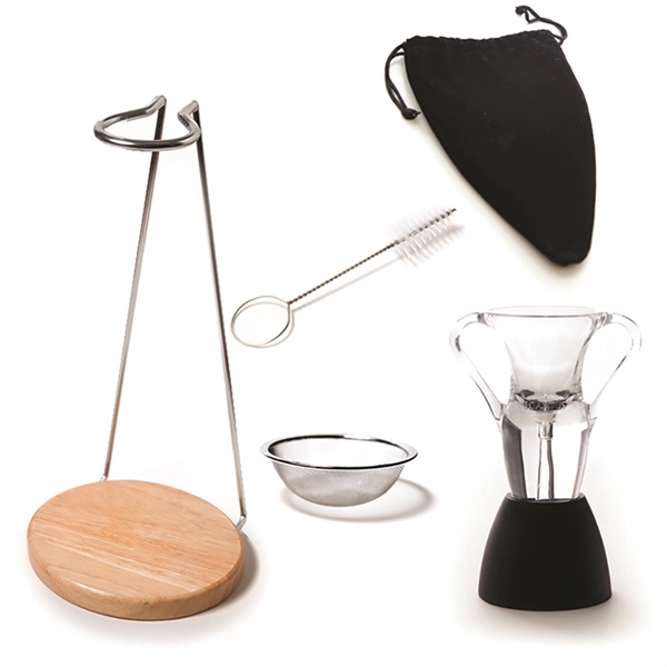 6 piece wine aerator set with sediment screen, cleaning brush, and... from ASI 55450 Franmara Inc