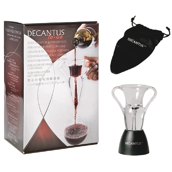 Wine aerator to-go set with handles and plastic table stand.... from ASI 55450 Franmara Inc