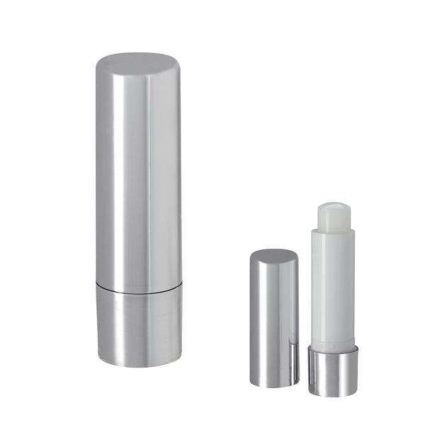 Metallic lip moisturizer stick with vanilla flavor, a safety seal, and... from ASI 61125 Hit Promotional Products / Hit®