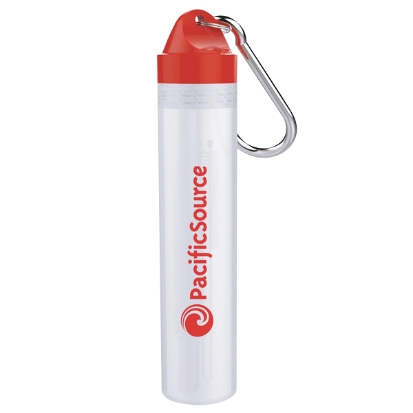 Stainless steel telescopic straw with cleaning brush.... from ASI 42920 Busrel Inc