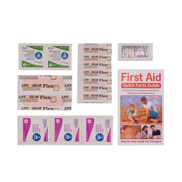 Basic First Aid kit in 6" x 5" resealable plastic bag... from ASI 88060 Snugz/USA Inc / SnugZ USA®