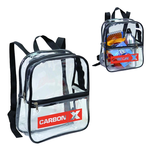 Clear Vinyl Backpack with Black Trim... from ASI 31517 Admart Products / Admart Line
