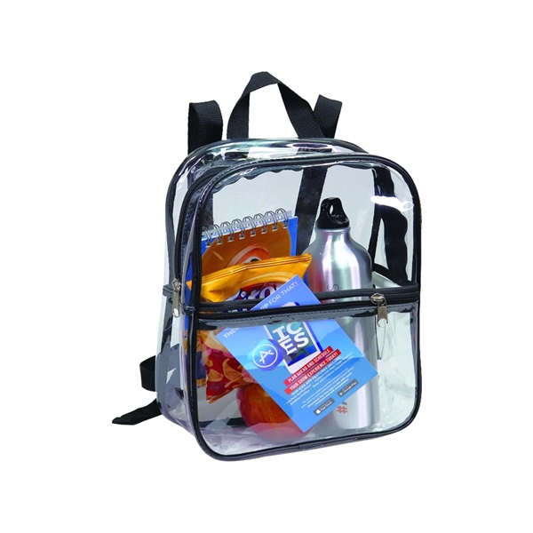 Clear Vinyl Backpack with Black Trim... from ASI 31517 Admart Products / Admart Line