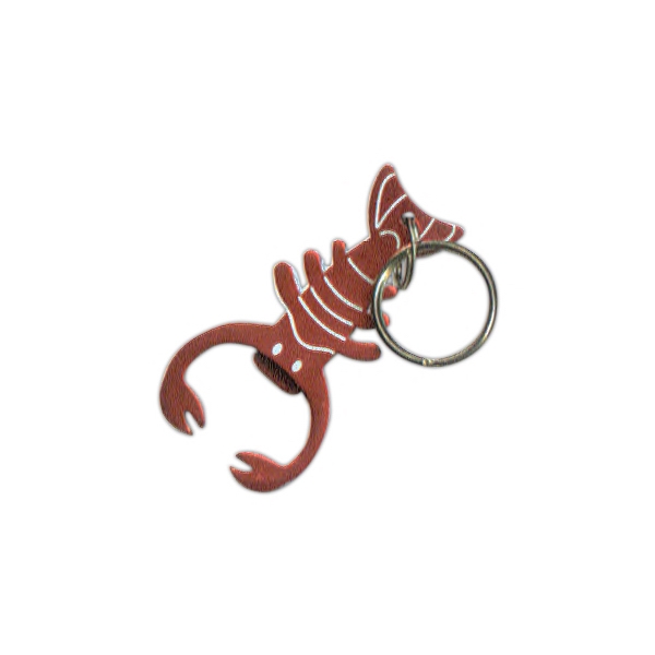 Lobster - Custom shaped bottle opener with key ring, 1 1/4"... from ASI 40589 ZZ DROPPED - Bison Designs LLC