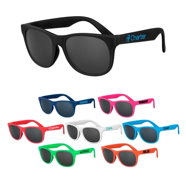 Solid colored plastic sunglasses with UV400 protecting lenses.... from ASI 98360 WOWLine / WOWLine®
