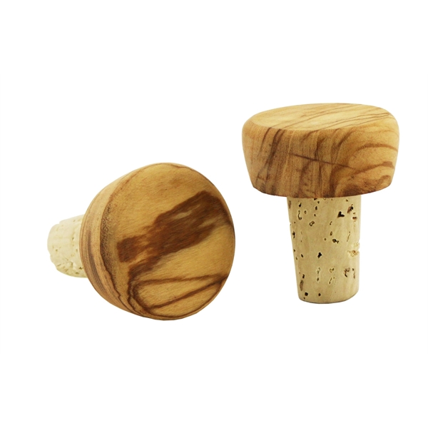 Olivewood top bottle cork... from ASI 55450 Franmara Inc
