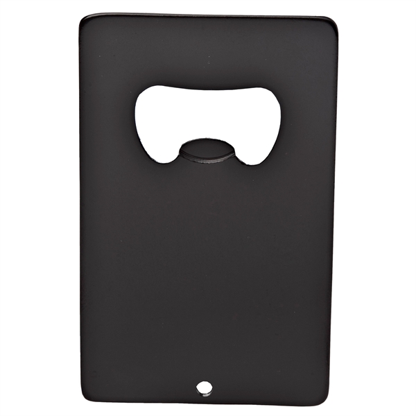 3 3/8" x 2 1/16" anodized aluminum credit card-shaped bottle opener.... from ASI 55450 Franmara Inc