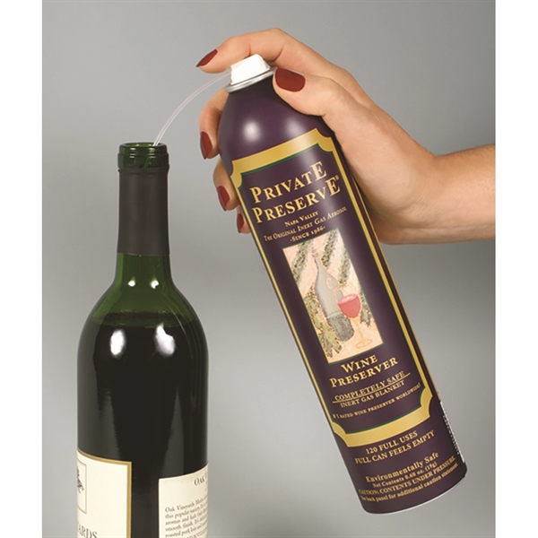 Wine preserve container with safe nitrogen, carbon dioxide and argon contents.... from ASI 55450 Franmara Inc