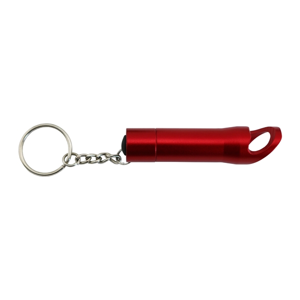 Aluminum bottle opener keychain equipped with 3 each LED bulbs and... from ASI 55450 Franmara Inc