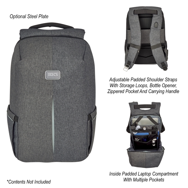 Phantom backpack with a padded laptop slot for devices up to... from ASI 61125 Hit Promotional Products / Hit®